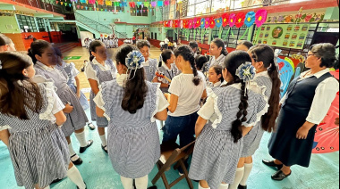 Realizan brigada artística en el Colegio Palenque