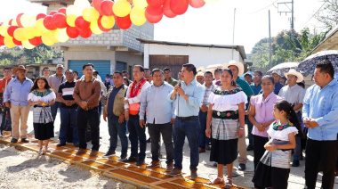 Inauguran Dren pluvial en Bachajón