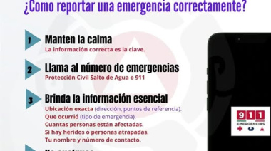 Orientan sobre llamadas de emergencia en Salto de Agua