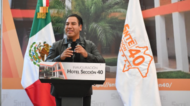 Eduardo Ramírez inaugura Hotel del Maestro