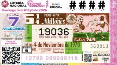 Disponibles los billetes 5 y 6 que integran la colección del Álbum Retro de Lotería Nacional y el Fútbol