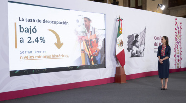 México rompe récord laboral: Sheinbaum