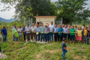 Jorge Cabrera inaugura Red de Agua Potable