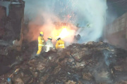 Pirotecnia causa incendio en Suchiate