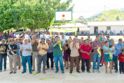 Inauguran cancha de usos múltiples en Nuevo San Joaquín