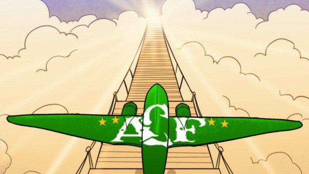  Un avión volando hacia el cielo y otros homenajes virales al Chapecoense