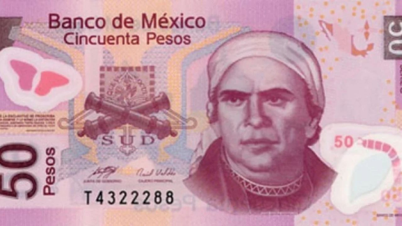  Adiós, Morelos; ¿quién aparecerá en el nuevo billete de 50 pesos?