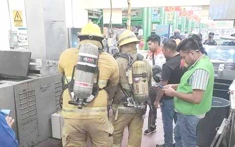  Conato de incendio en supermercado